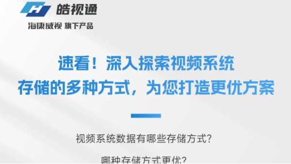 一文读懂！视频系统存储的多种方式